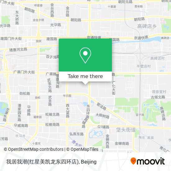 我居我潮(红星美凯龙东四环店) map