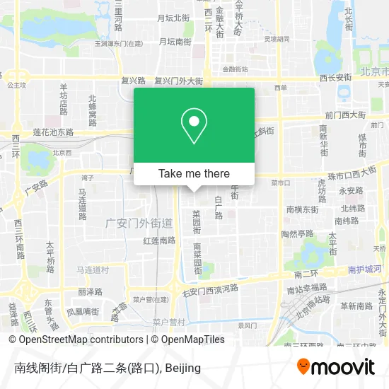 南线阁街/白广路二条(路口) map
