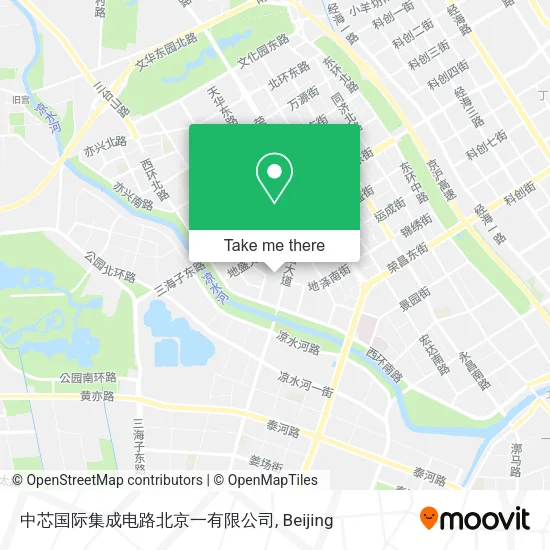 中芯国际集成电路北京一有限公司 map