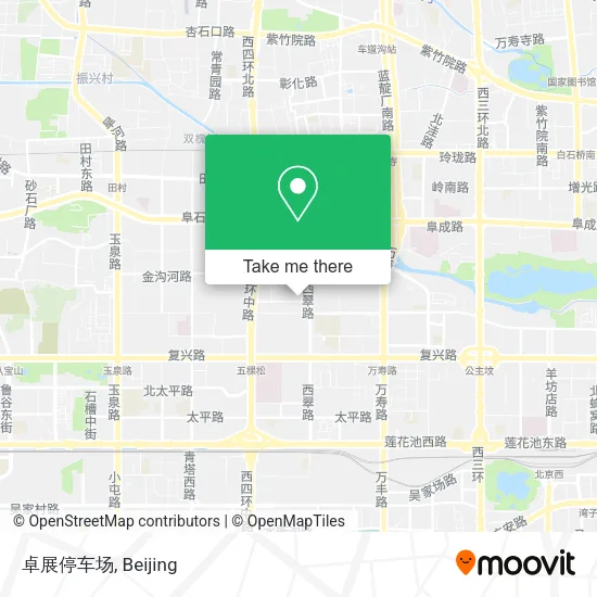 卓展停车场 map