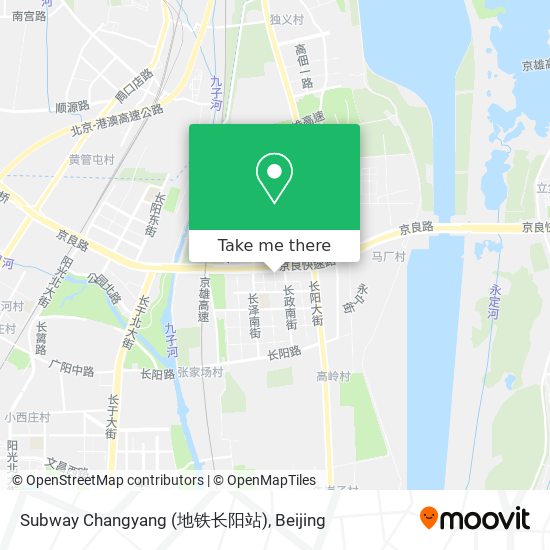 Subway Changyang (地铁长阳站) map