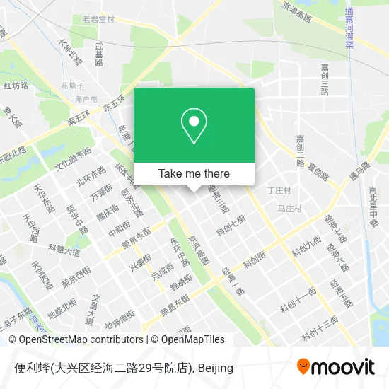 便利蜂(大兴区经海二路29号院店) map
