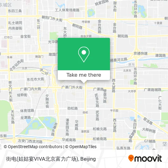 街电(姑姑宴VIVA北京富力广场) map