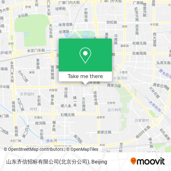 山东齐信招标有限公司(北京分公司) map