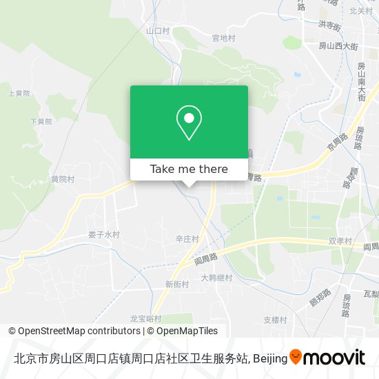 北京市房山区周口店镇周口店社区卫生服务站 map