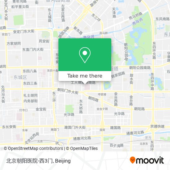 北京朝阳医院-西3门 map