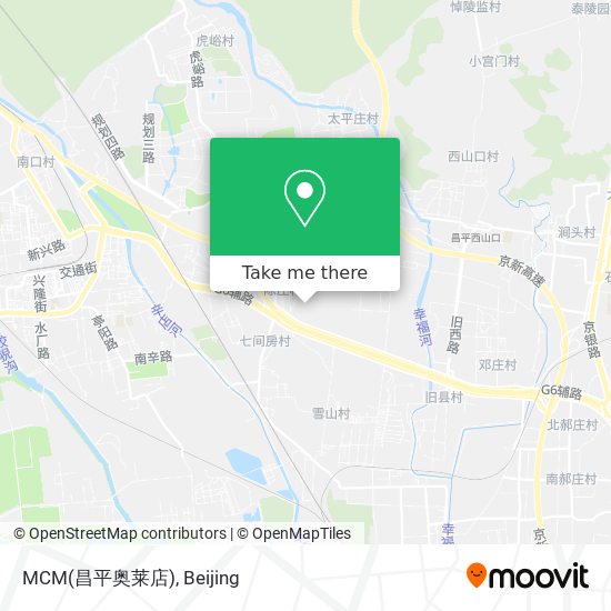 MCM(昌平奥莱店) map