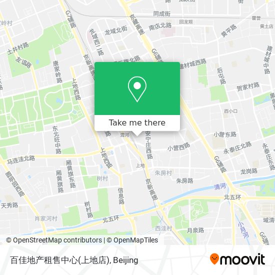 百佳地产租售中心(上地店) map