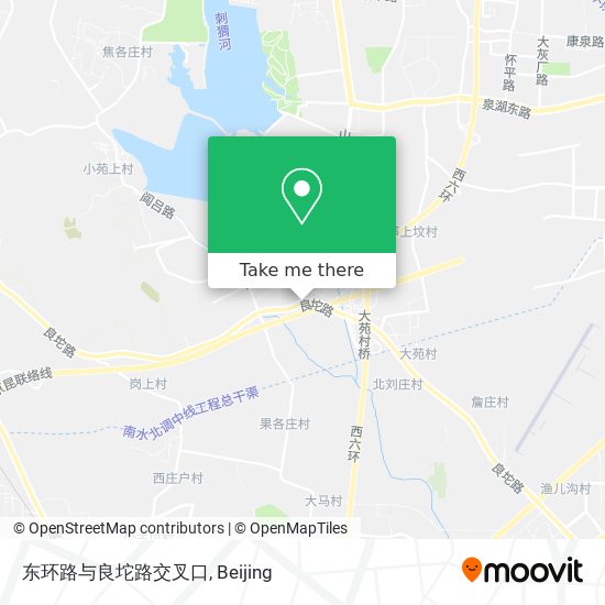 东环路与良坨路交叉口 map