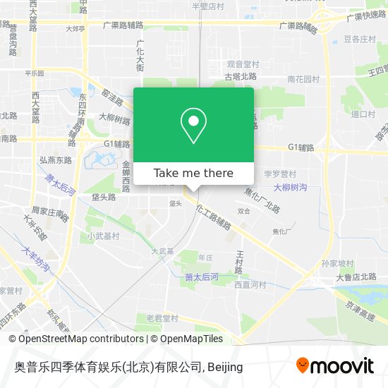 奥普乐四季体育娱乐(北京)有限公司 map