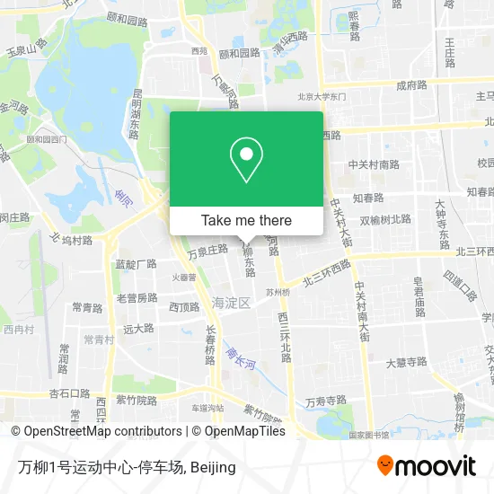 万柳1号运动中心-停车场 map