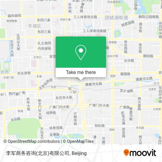 李军商务咨询(北京)有限公司 map