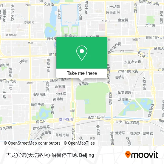 吉龙宾馆(天坛路店)-沿街停车场 map