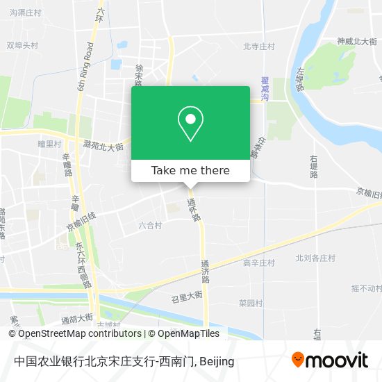 中国农业银行北京宋庄支行-西南门 map
