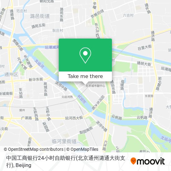 中国工商银行24小时自助银行(北京通州潞通大街支行) map