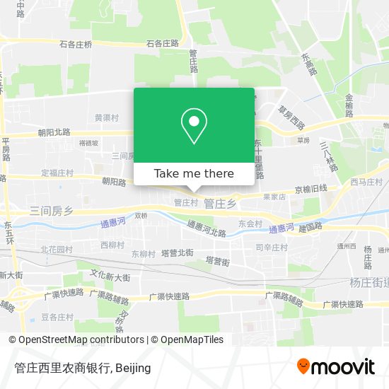 管庄西里农商银行 map