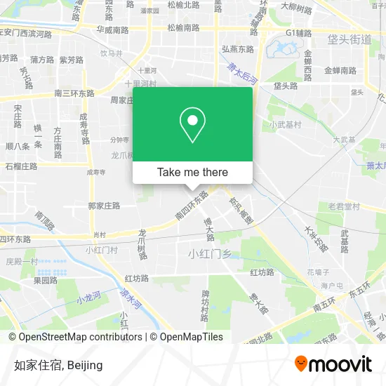 如家住宿 map