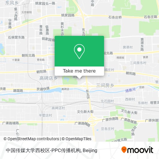 中国传媒大学西校区-PPC传播机构 map