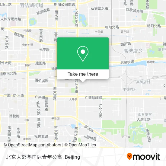 北京大郊亭国际青年公寓 map