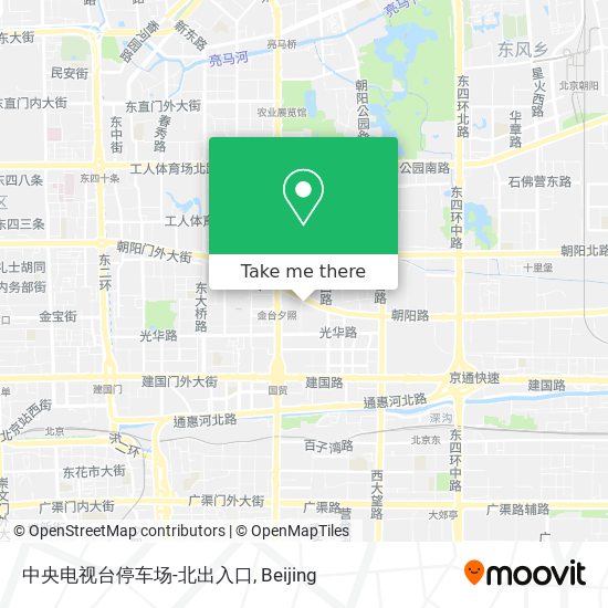 中央电视台停车场-北出入口 map
