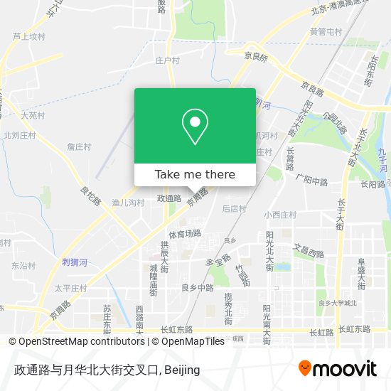 政通路与月华北大街交叉口 map