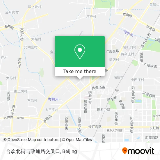 合欢北街与政通路交叉口 map