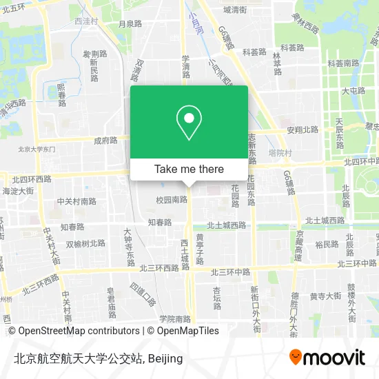 北京航空航天大学公交站 map
