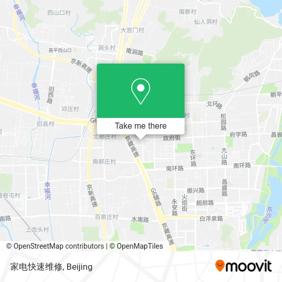 家电快速维修 map