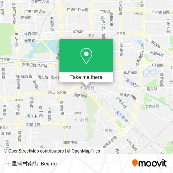 十里河村南街 map