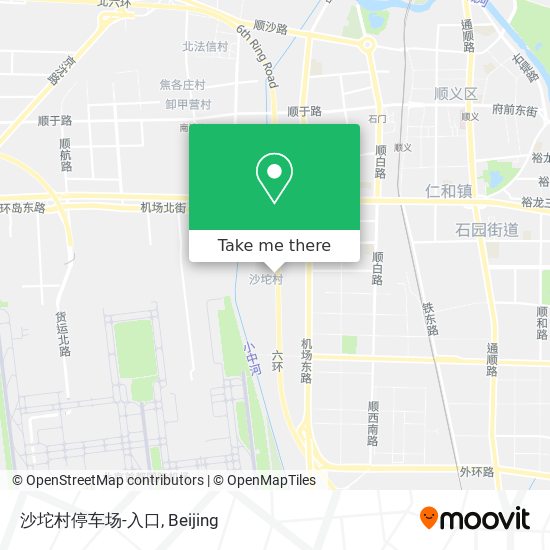 沙坨村停车场-入口 map