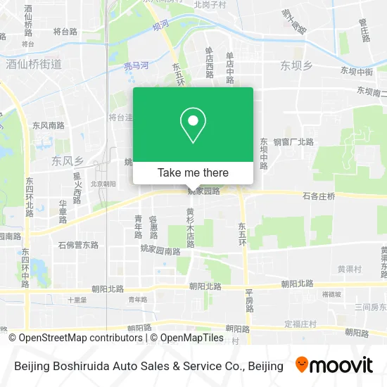 Beijing Boshiruida Auto Sales & Service Co. map