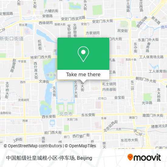 中国船级社皇城根小区-停车场 map