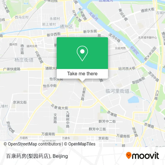 百康药房(梨园药店) map