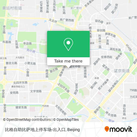 比格自助比萨地上停车场-出入口 map
