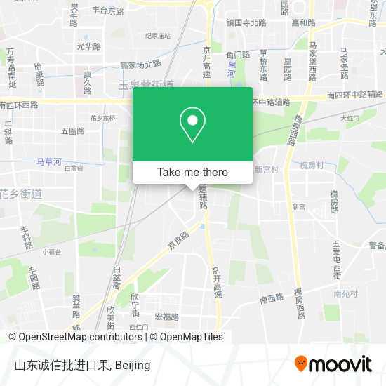 山东诚信批进口果 map