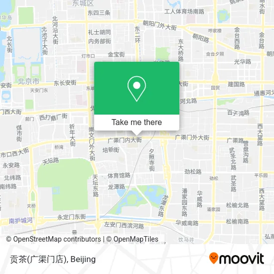 贡茶(广渠门店) map