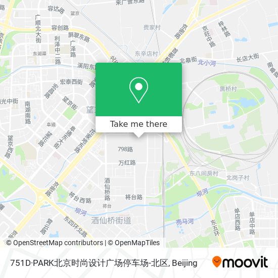 751D·PARK北京时尚设计广场停车场-北区 map