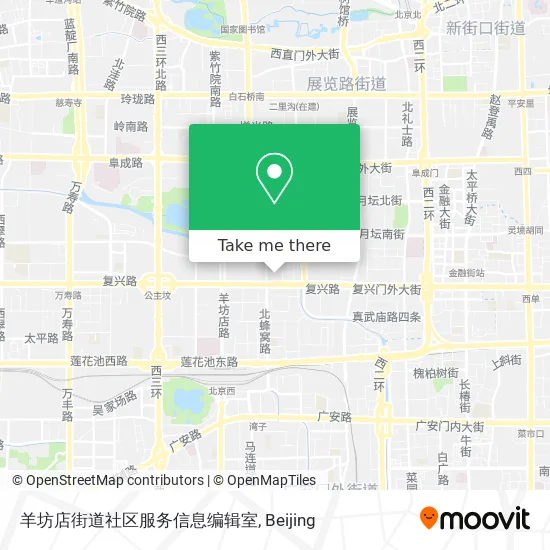 羊坊店街道社区服务信息编辑室 map
