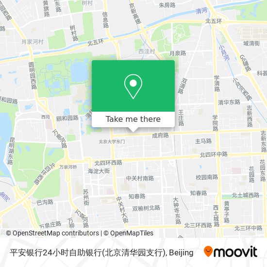 平安银行24小时自助银行(北京清华园支行) map