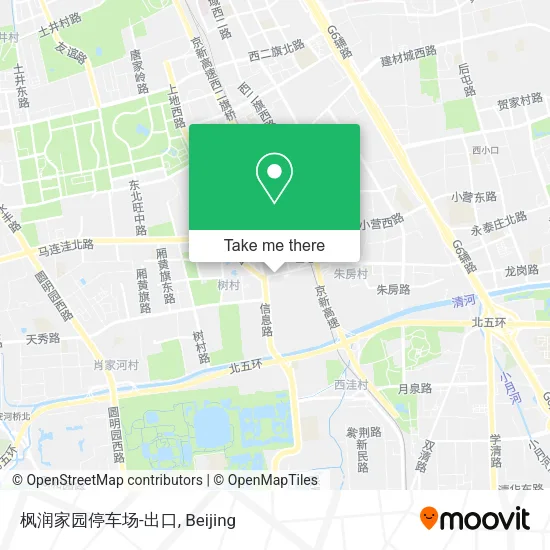 枫润家园停车场-出口 map