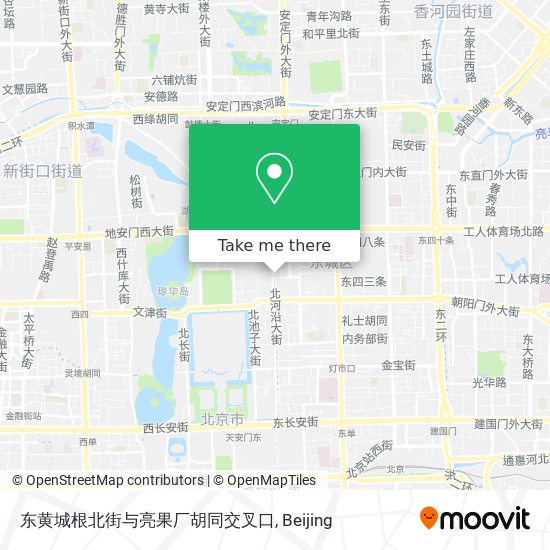 东黄城根北街与亮果厂胡同交叉口 map