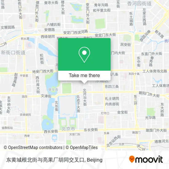 东黄城根北街与亮果厂胡同交叉口 map