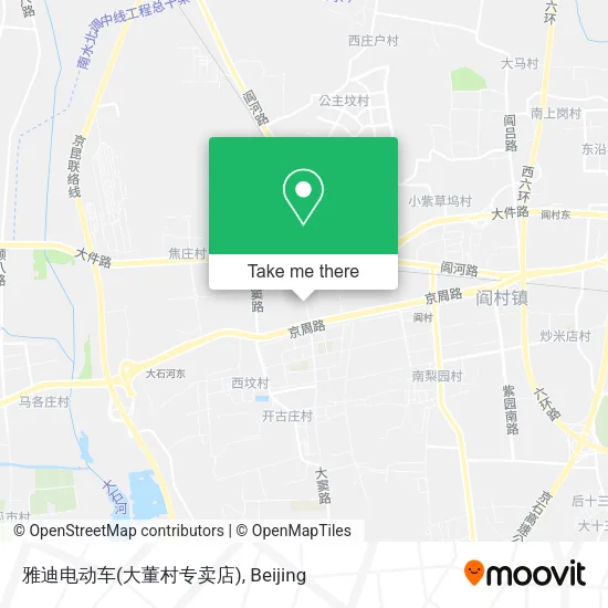 雅迪电动车(大董村专卖店) map