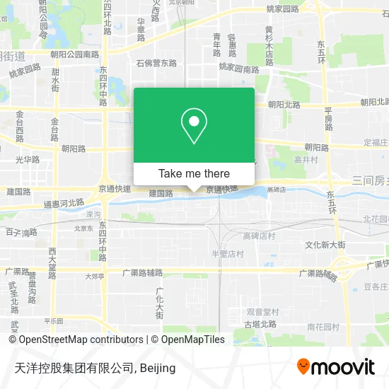 天洋控股集团有限公司 map