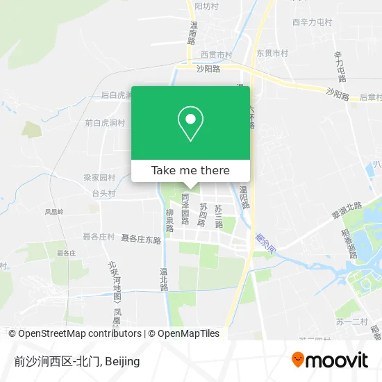 前沙涧西区-北门 map