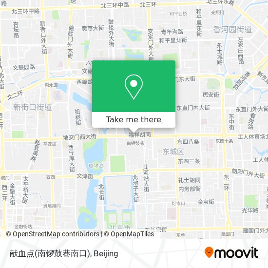 献血点(南锣鼓巷南口) map