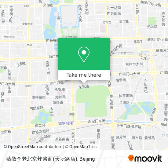 恭敬李老北京炸酱面(天坛路店) map
