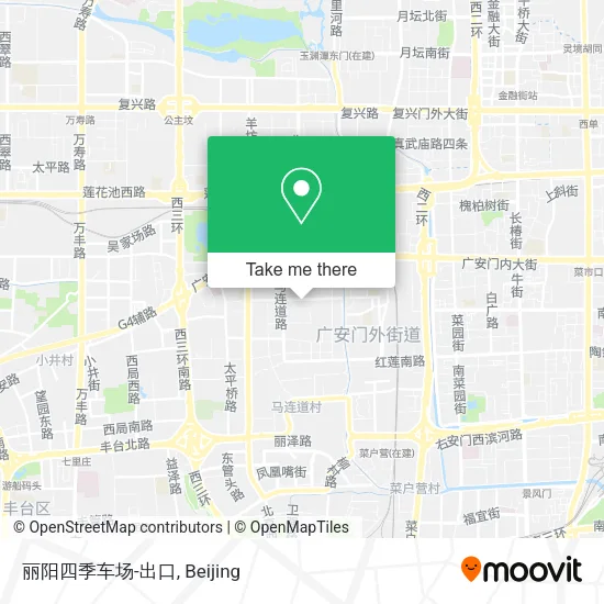 丽阳四季车场-出口 map