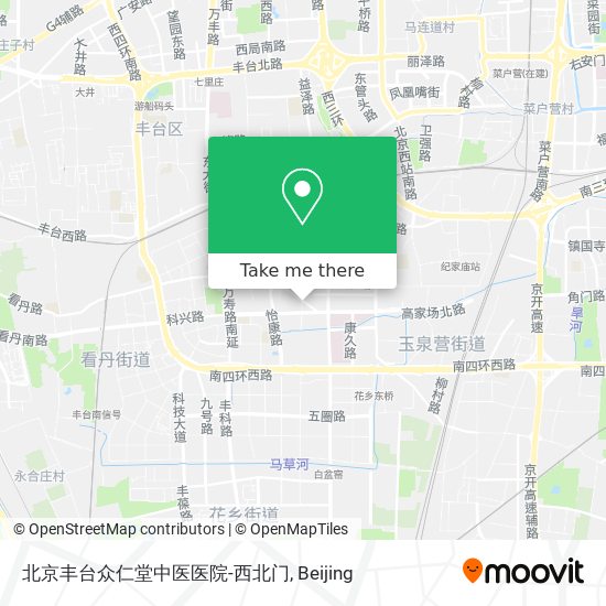 北京丰台众仁堂中医医院-西北门 map