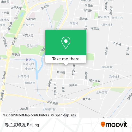 春兰复印店 map